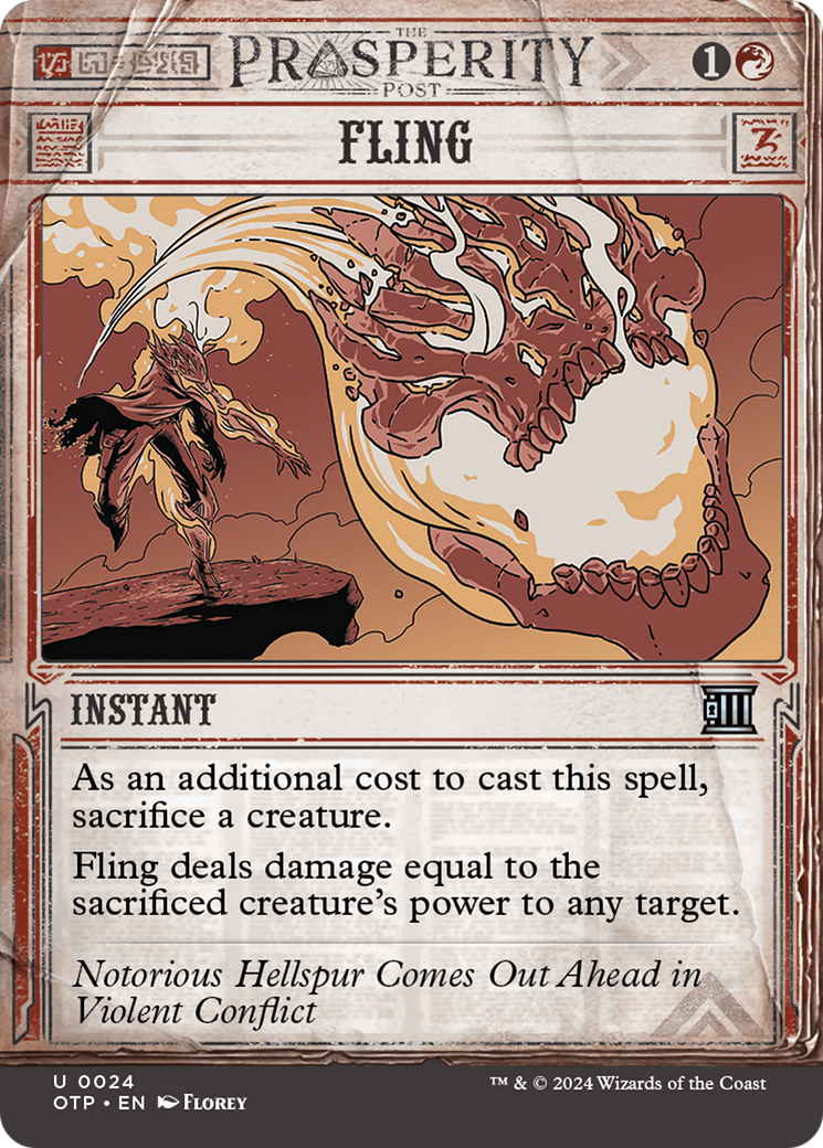 Fling: (Showcase) (Borderless) [Breaking News]