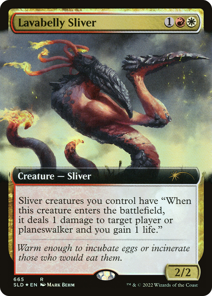 Lavabelly Sliver (Extended Art) [Secret Lair Drop]: (Extended Art) Foil