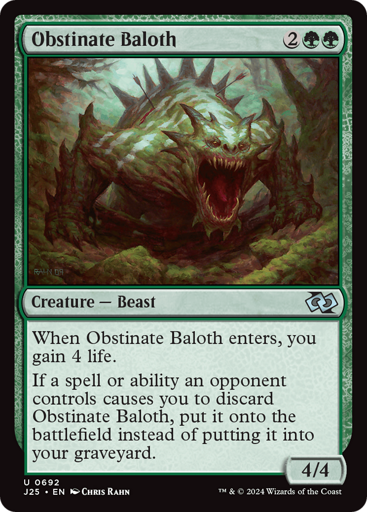 Obstinate Baloth - [Foundations Jumpstart]