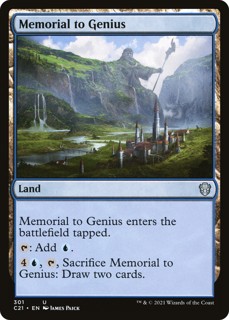 Memorial to Genius - [Commander 2021]