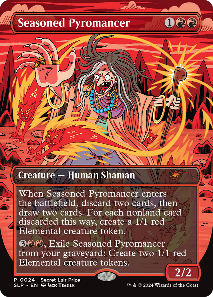 Seasoned Pyromancer (Borderless) [Secret Lair Showdown]