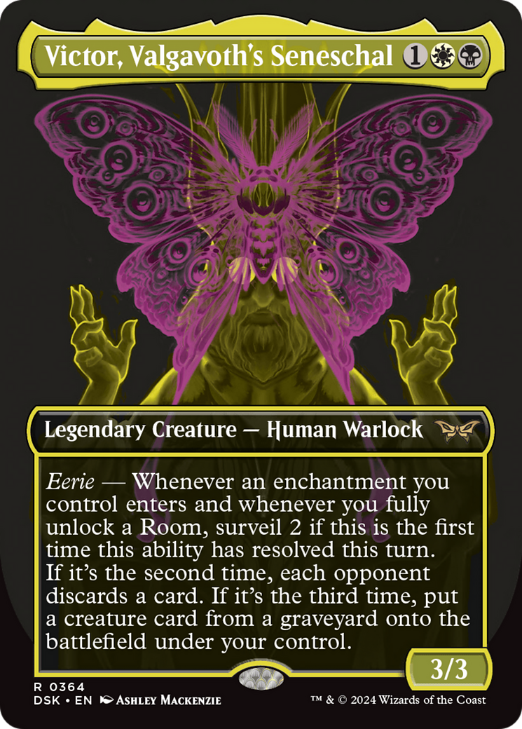 Victor, Valgavoth's Seneschal (Showcase) [Duskmourn: House of Horror] (Borderless)