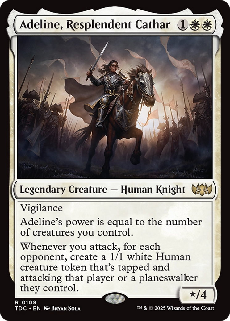 Adeline, Resplendent Cathar - Commander: Tarkir: Dragonstorm