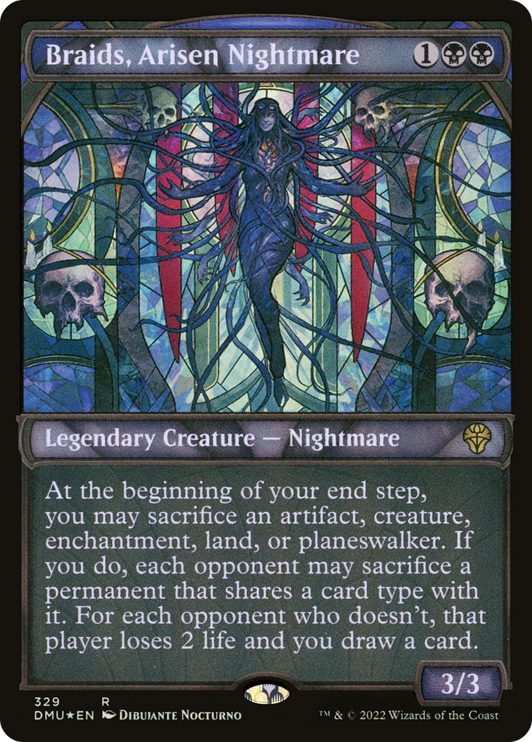 Braids, Arisen Nightmare (Textured Foil) - Dominaria United: (Showcase) Foil
