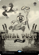 Fatal Push (0884) (Black & White Foil) [Secret Lair Drop] (Borderless) Foil