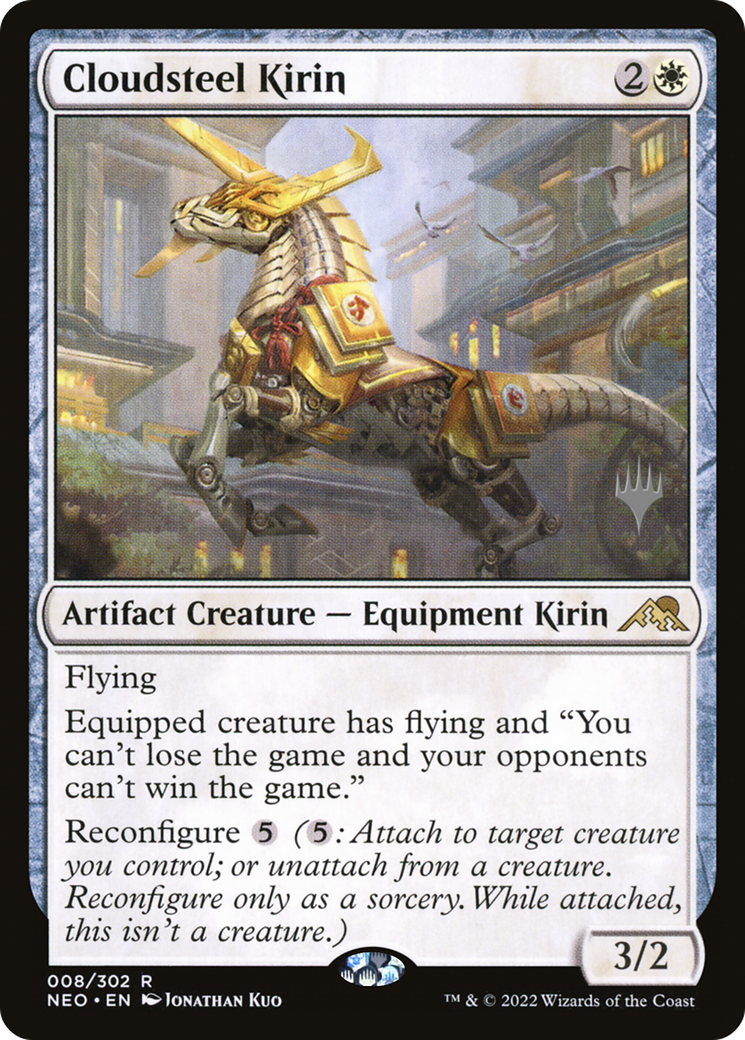 Cloudsteel Kirin [Kamigawa: Neon Dynasty Promos]