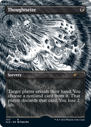 Thoughtseize (Borderless) (SLD-1117) - Secret Lair Drop (Borderless) Etched Foil