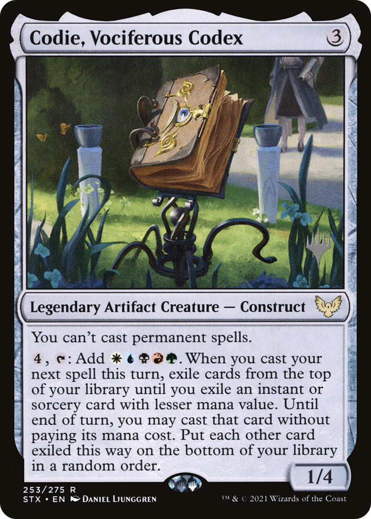 Codie, Vociferous Codex [Strixhaven: School of Mages Promos]