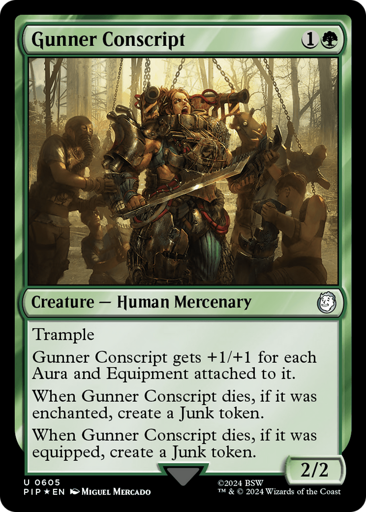 Gunner Conscript (Surge Foil) [Fallout] Foil