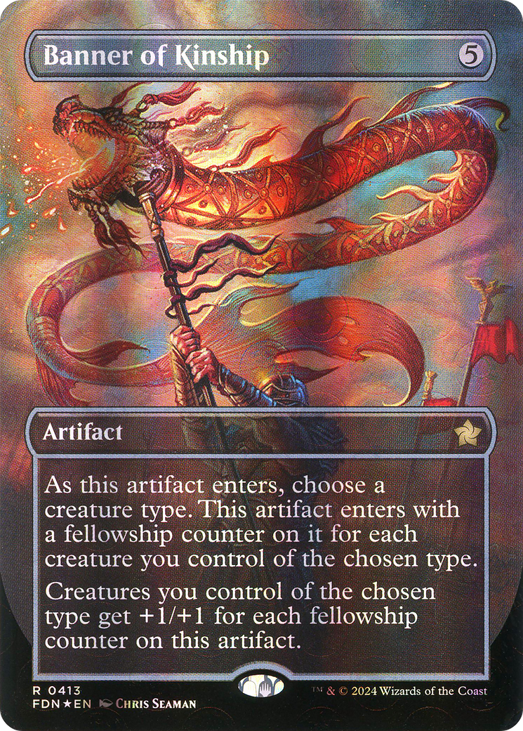 Banner of Kinship (Borderless) (Mana Foil) - Foundations Foil