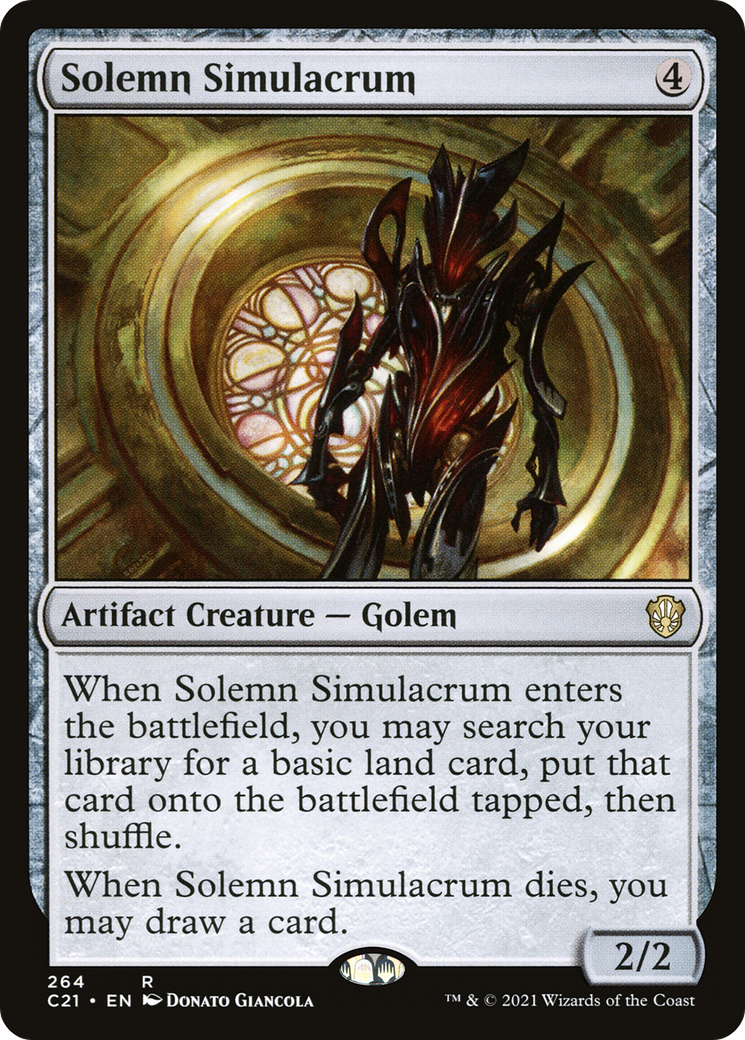 Solemn Simulacrum - [Commander 2021]