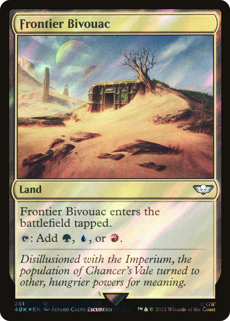 Frontier Bivouac (Surge Foil) [Warhammer 40,000 Commander] Foil
