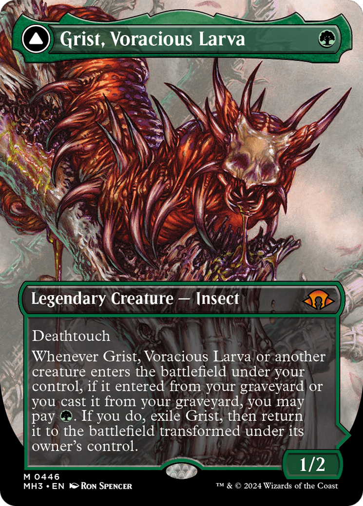 Grist, Voracious Larva (Borderless) [Modern Horizons 3]
