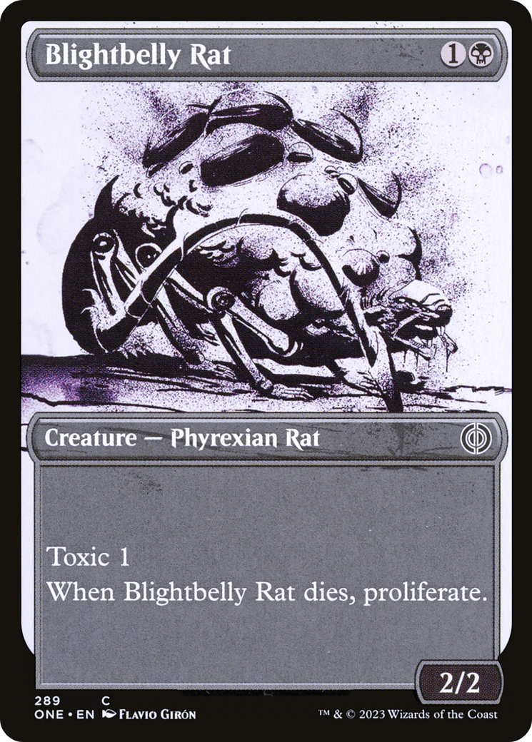 Blightbelly Rat (Showcase) - Phyrexia: All Will Be One: (Showcase)