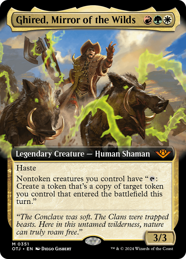 Ghired, Mirror of the Wilds (Extended Art): (Extended Art) [Outlaws of Thunder Junction]