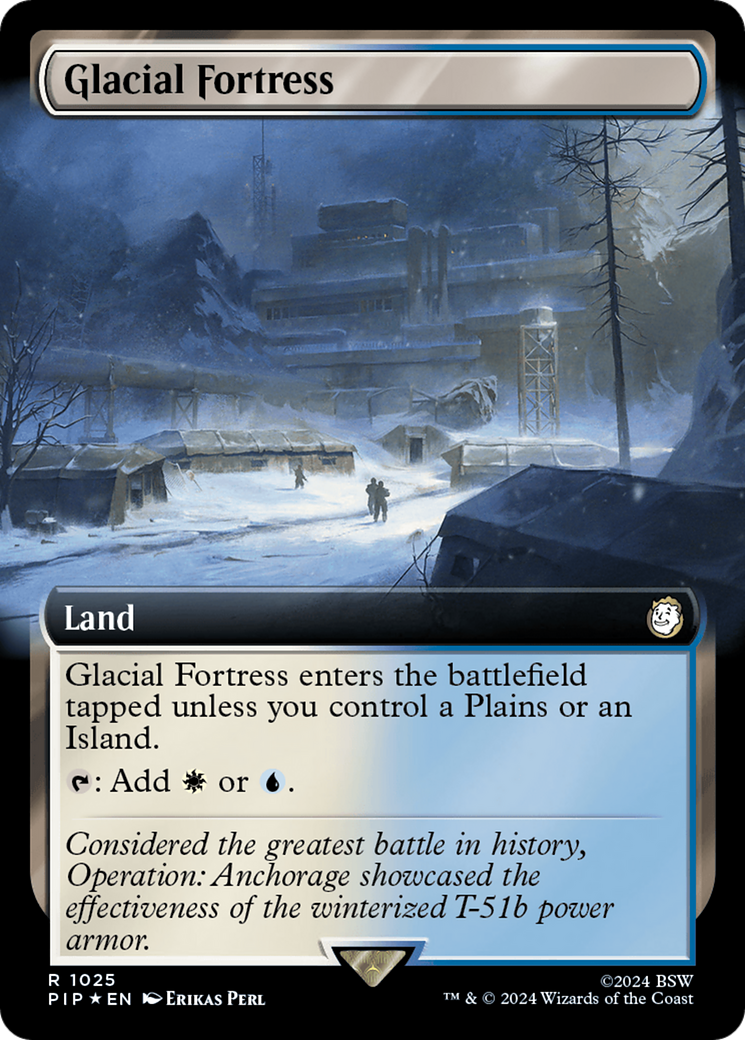Glacial Fortress (Extended Art) (Surge Foil): (Extended Art) [Fallout] Foil