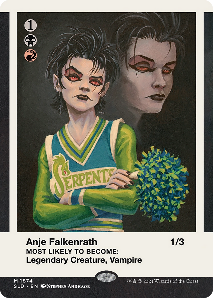 Anje Falkenrath // Anje Falkenrath (SLD-1874) - Secret Lair Drop (Borderless) Foil