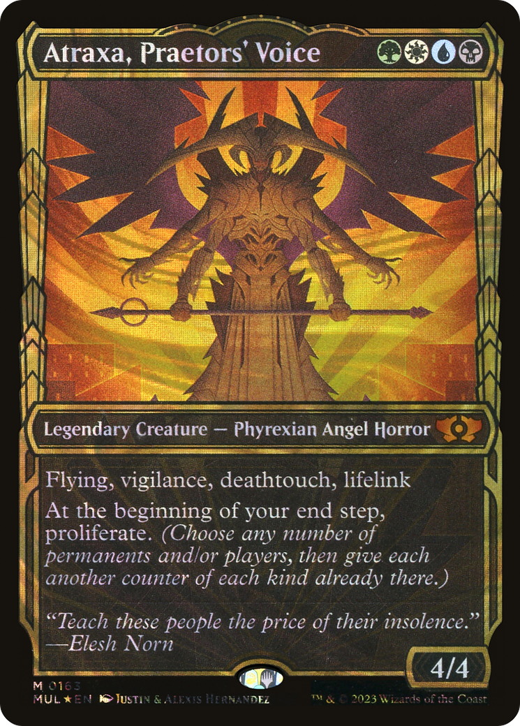 Atraxa, Praetors' Voice (Halo Foil) - Multiverse Legends: (Showcase) Foil