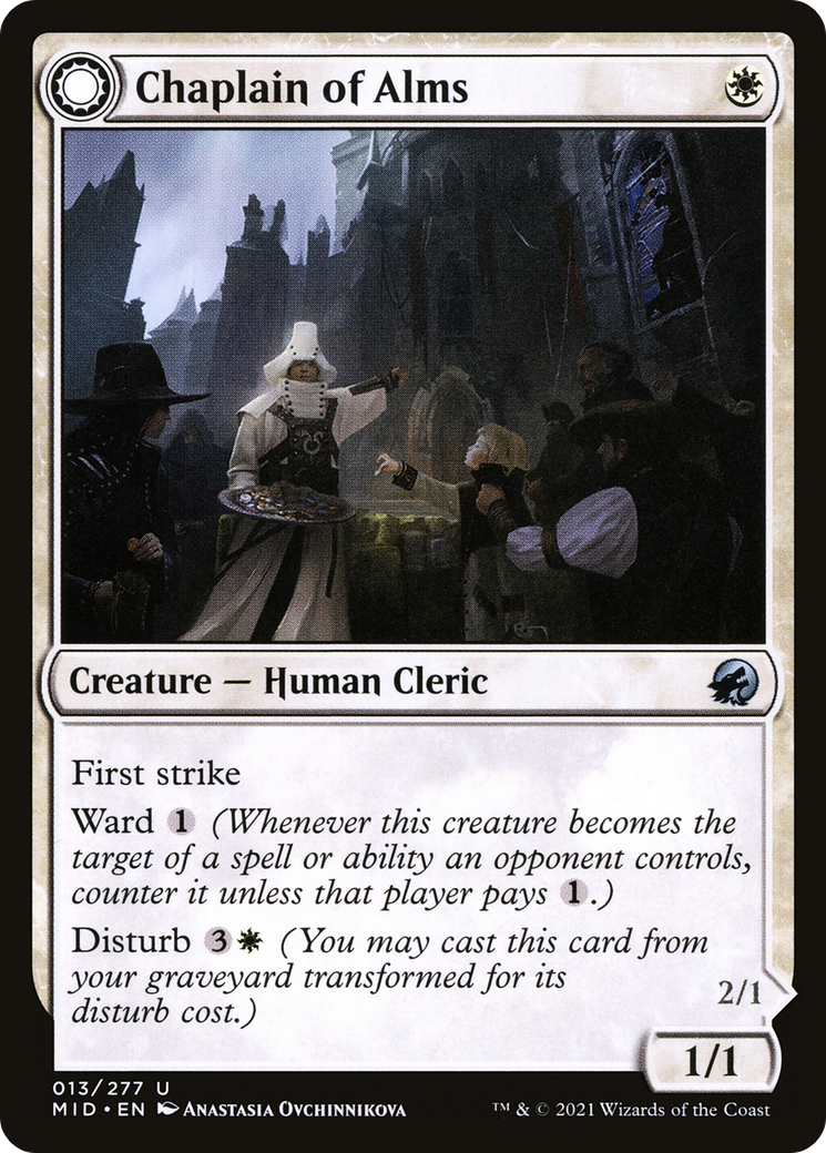 Chaplain of Alms - Innistrad: Midnight Hunt: (Double Faced Transform)