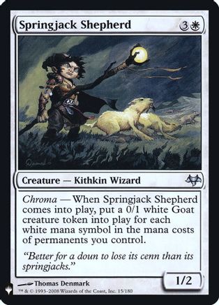 Springjack Shepherd - [The List Reprints]