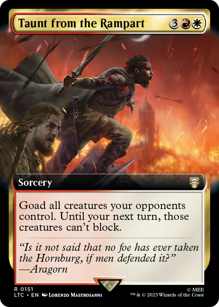Taunt from the Rampart (Extended Art) [Tales of Middle-earth Commander]
