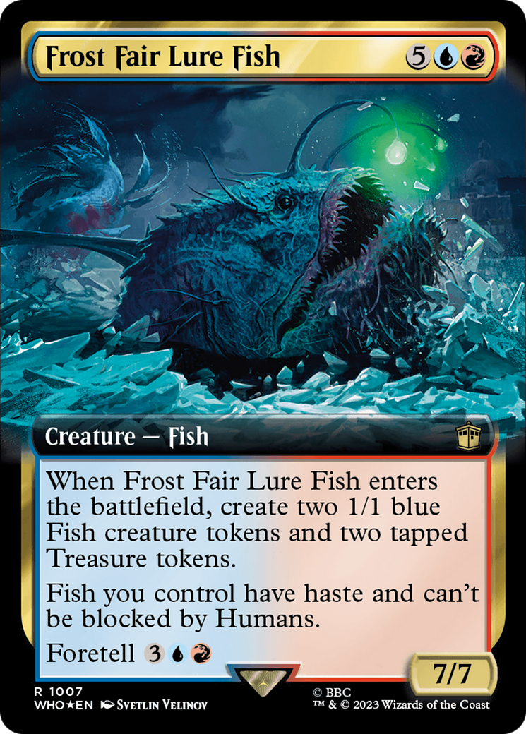 Frost Fair Lure Fish (Extended Art) (Surge Foil): (Extended Art) [Doctor Who] Foil