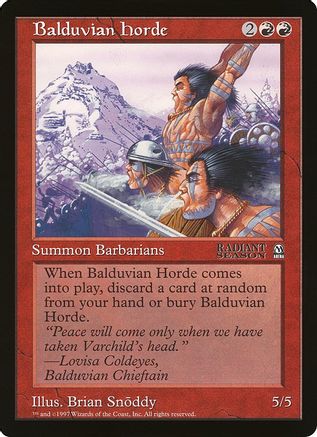 Balduvian Horde (Arena League) - Oversize Cards