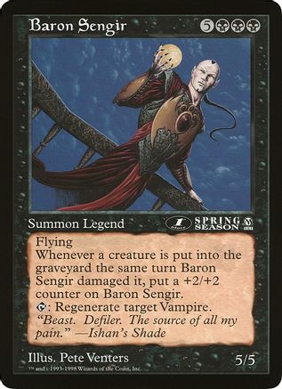 Baron Sengir (1st place) (Arena League) - Oversize Cards