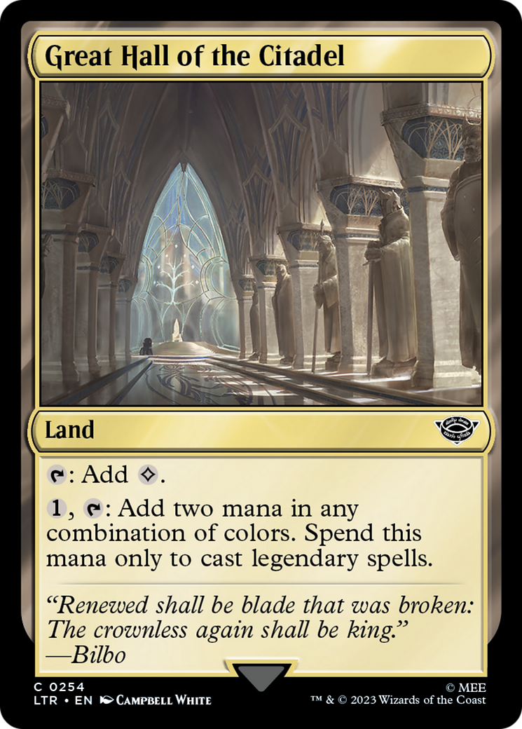Great Hall of the Citadel [The Lord of the Rings: Tales of Middle-earth]
