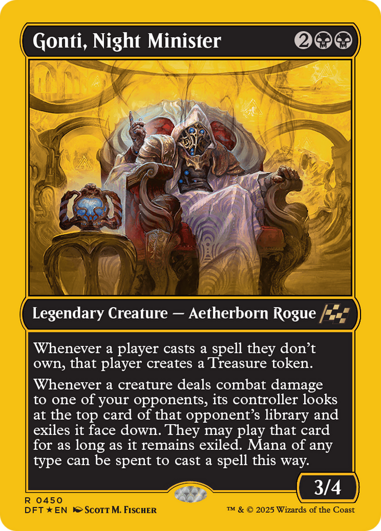 Gonti, Night Minister (First-Place Foil) [Aetherdrift] Foil