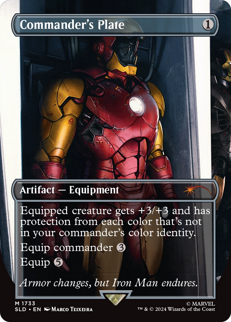 Commander's Plate (1733) (Borderless) [Secret Lair Drop]