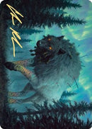 Sarulf, Realm Eater Art Card (Gold-Stamped Signature) [Kaldheim Art Series]