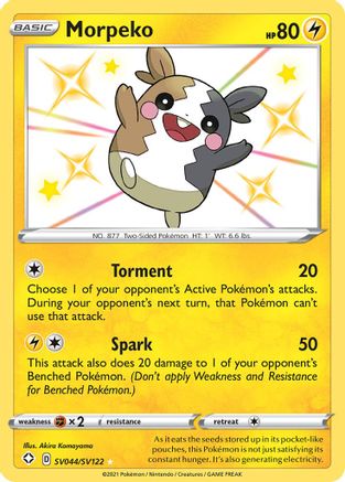morpeko pokemon card V & Vmax - Shining Fates - Ultra Rare Lot Violet Paradox Rift Illustration Rare #206 PSA Authenticated 9 Card Pokemon Card Morpeko ex SR