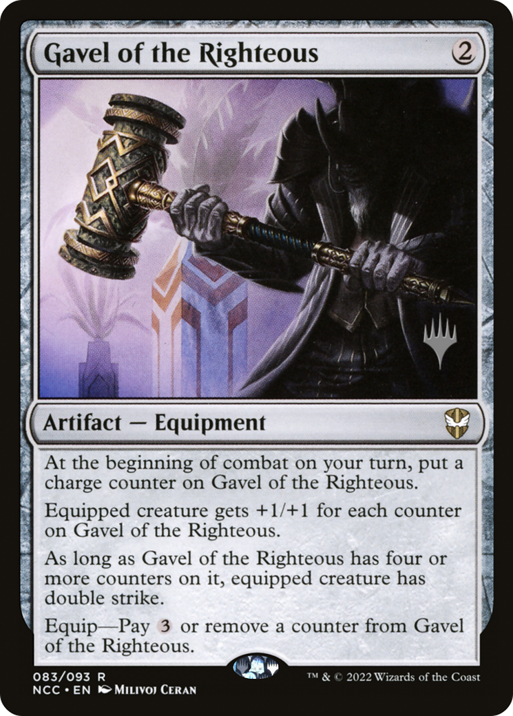 Gavel of the Righteous [New Capenna Commander Promos] Foil