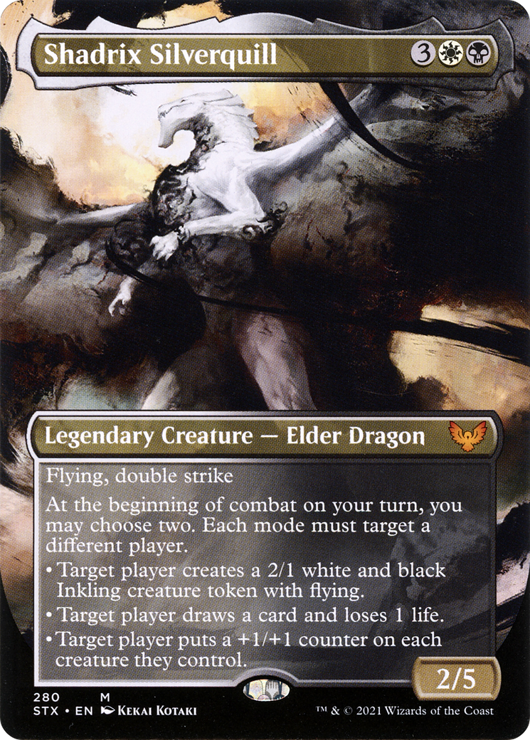 Shadrix Silverquill (Borderless) - [Strixhaven: School of Mages]