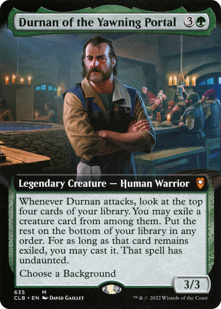 Durnan of the Yawning Portal (Extended Art) - Commander Legends: Battle for Baldur's Gate: (Extended Art)