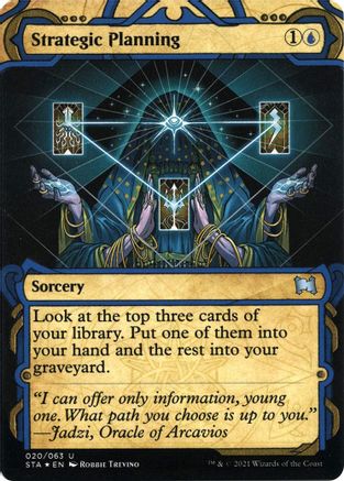 Strategic Planning (Foil Etched) - [Strixhaven Mystical Archive] (Borderless) Foil