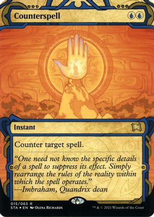 Counterspell (Foil Etched) (Borderless) [Strixhaven Mystical Archive] Foil