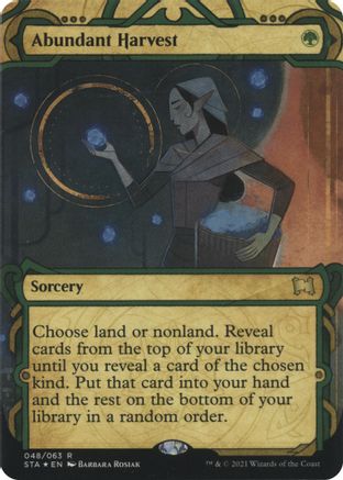 Abundant Harvest (Foil Etched) - Strixhaven Mystical Archive (Borderless) Foil