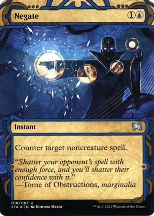 Negate (Foil Etched) - [Strixhaven Mystical Archive] (Borderless) Foil