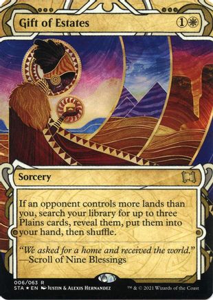 Gift of Estates (Foil Etched) (Borderless) [Strixhaven Mystical Archive] Foil