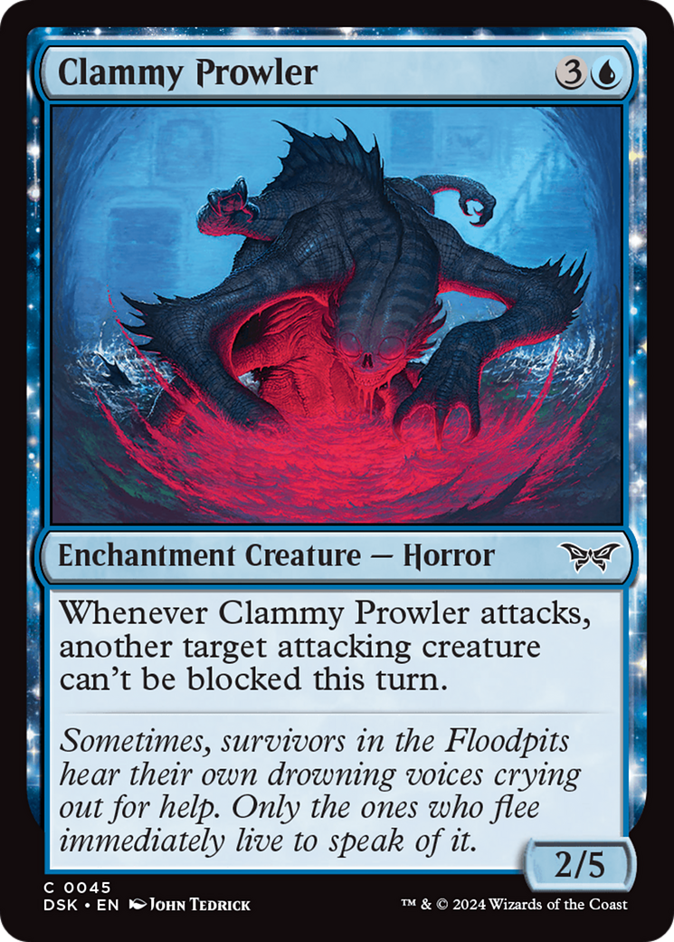 Clammy Prowler: (enchantment) [Duskmourn: House of Horror]