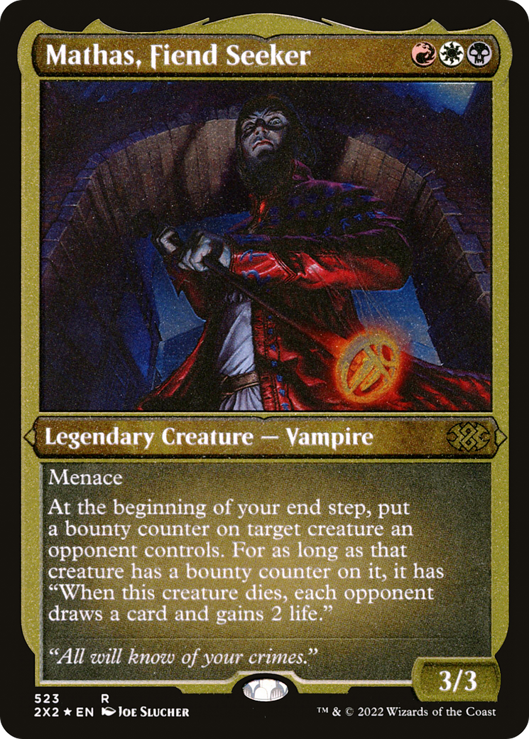 Mathas, Fiend Seeker (Foil Etched) - [Double Masters 2022] Foil
