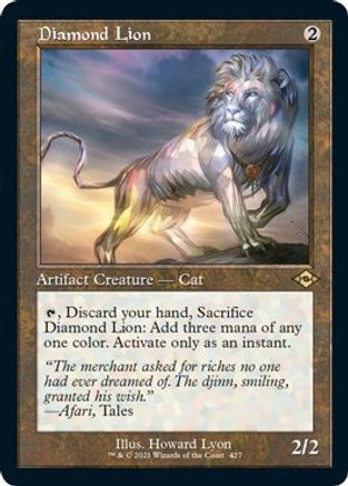 Diamond Lion (Retro Frame) (Foil Etched) [Modern Horizons 2] Foil