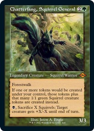 Chatterfang, Squirrel General (Retro Frame) (Foil Etched) [Modern Horizons 2] Foil