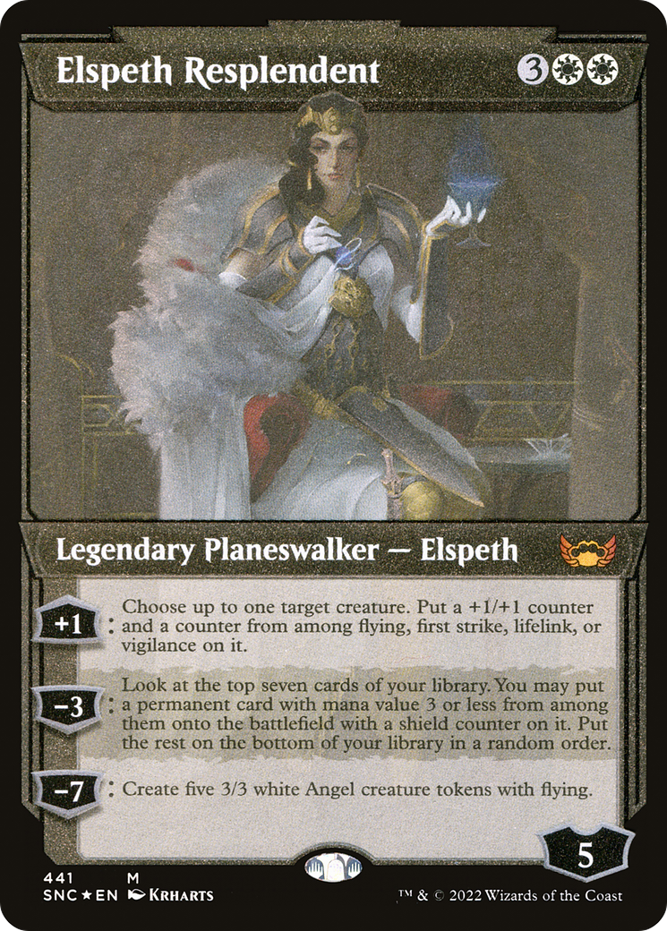 Elspeth Resplendent (Showcase) (Foil Etched): (Showcase) [Streets of New Capenna] Foil