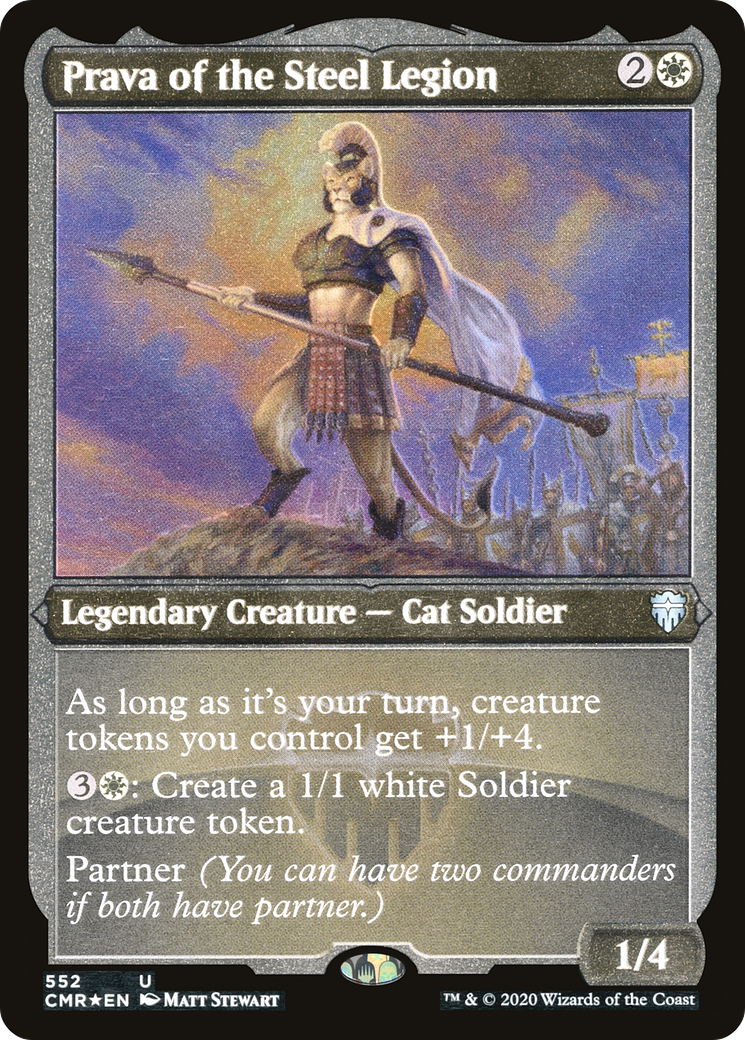 Prava of the Steel Legion (Foil Etched) - [Commander Legends] Foil
