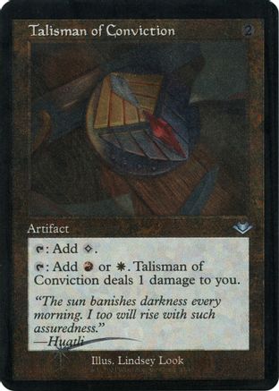 Talisman of Conviction (Retro Frame) (Foil Etched) - [Modern Horizons] Foil