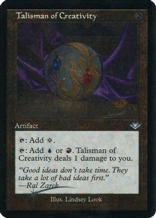 Talisman of Creativity (Retro Frame) (Foil Etched) - [Modern Horizons] Foil