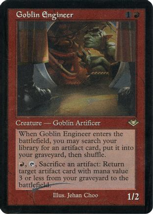 Goblin Engineer (Retro Frame) (Foil Etched) [Modern Horizons] Foil